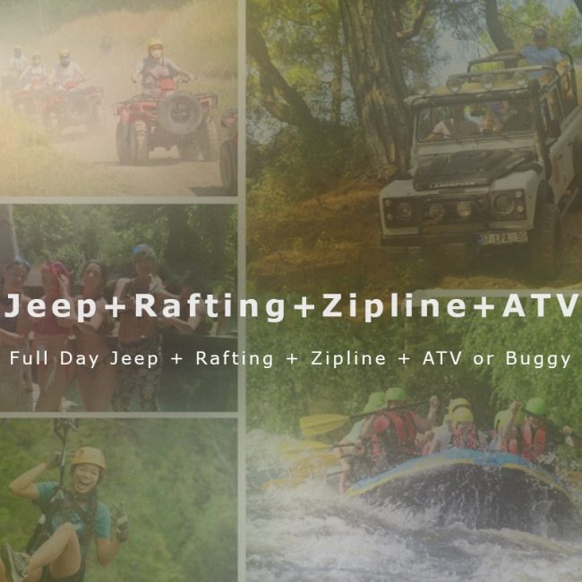 Full Day Jeep + Rafting + Zipline + ATV or Buggy